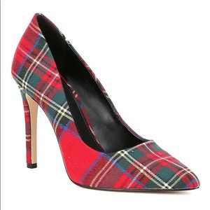New - Gianni Bini Tartan plaid pumps